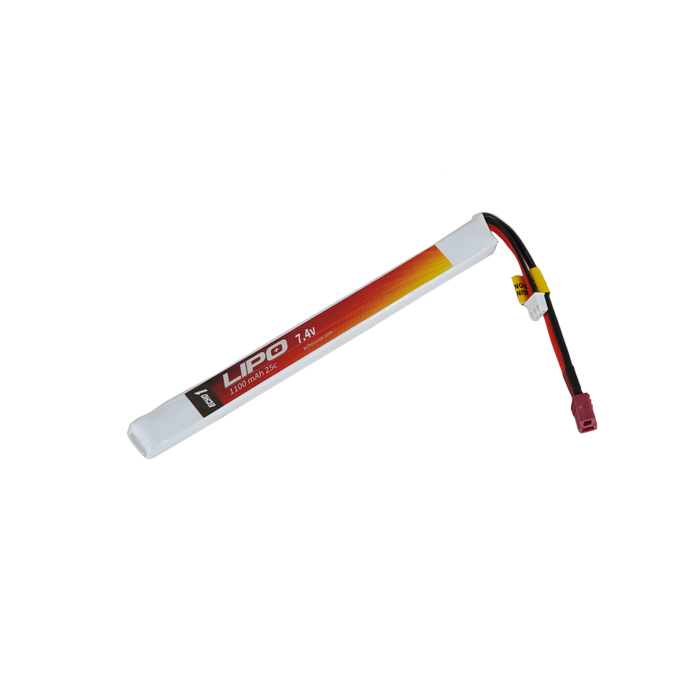 Echo1 Lipo #8T (7.4v 1100mAh 25C Stick  Lipo with T Connector)