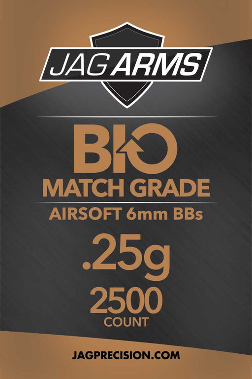 JAG Armament Biodegradable .25 gram 2500rd White BB