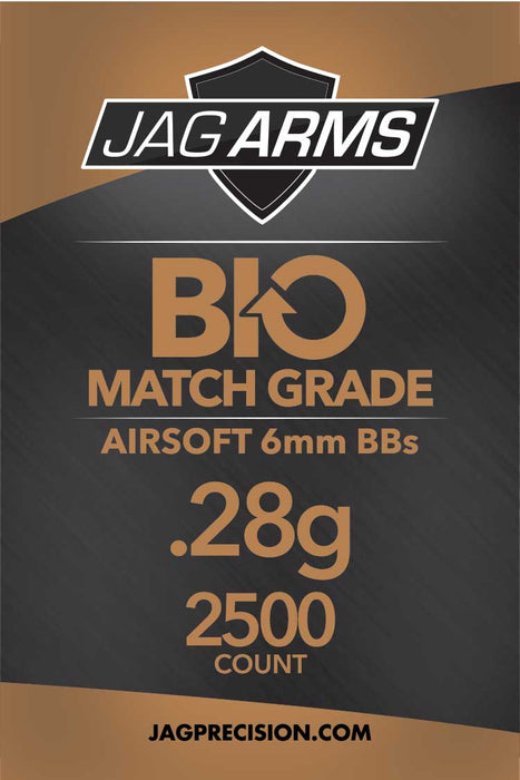 JAG Armament Biodegradable .28 gram 2500rd White BB