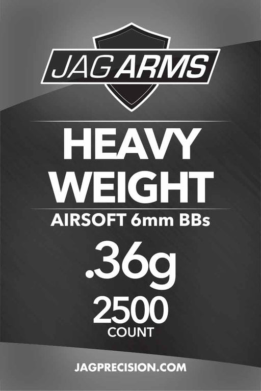 JAG Armament Heavy Weight .36 gram 2500rd Black BB