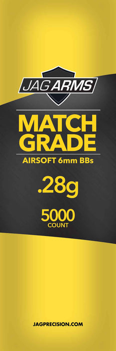 JAG Armament Match Grade .28 gram 5000rd White BB